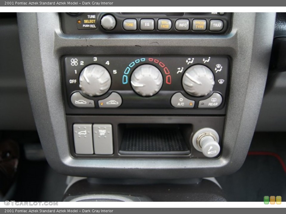 Dark Gray Interior Controls for the 2001 Pontiac Aztek  #51837479