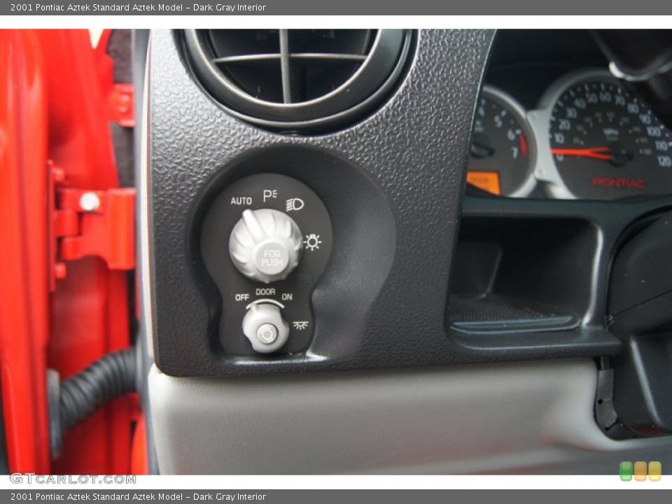 Dark Gray Interior Controls for the 2001 Pontiac Aztek  #51837556