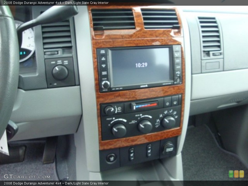 Dark/Light Slate Gray Interior Controls for the 2008 Dodge Durango Adventurer 4x4 #51839005