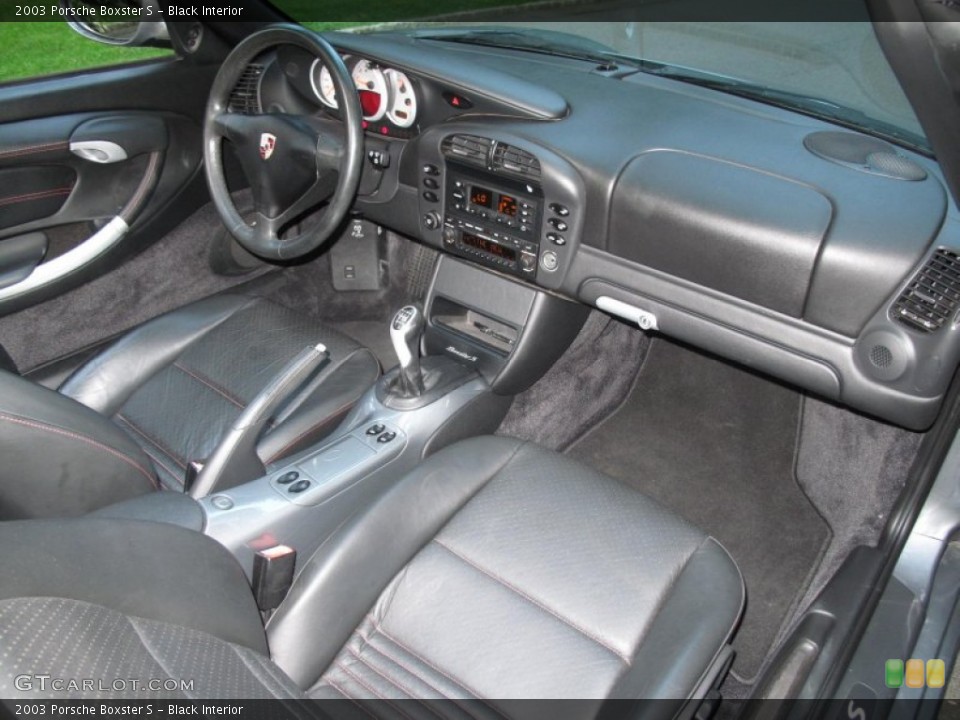 Black Interior Dashboard for the 2003 Porsche Boxster S #51839317