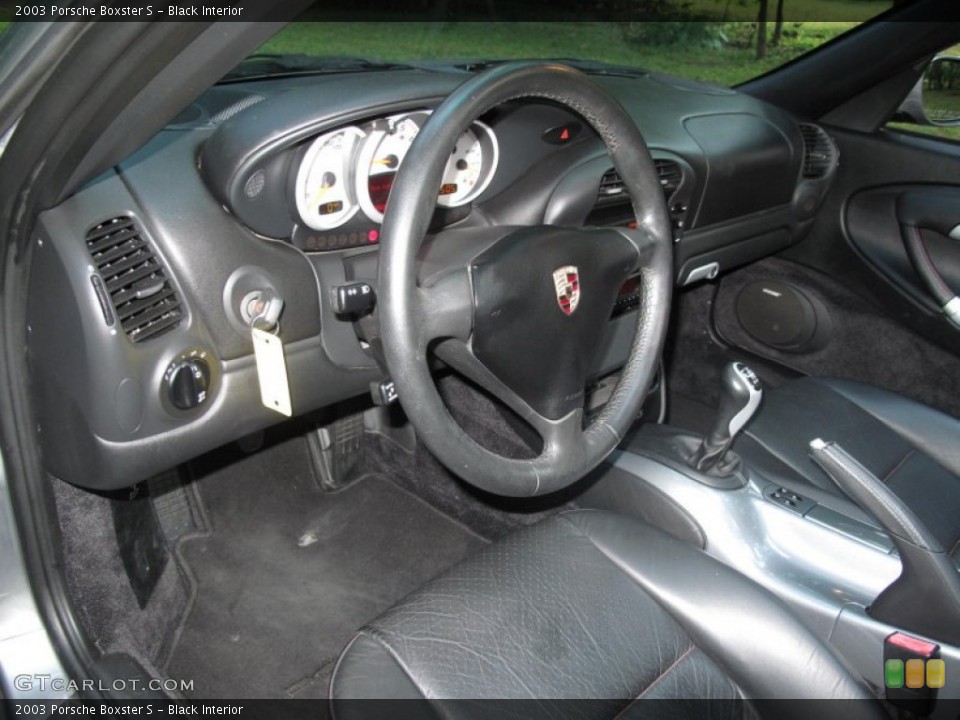 Black Interior Dashboard for the 2003 Porsche Boxster S #51839335