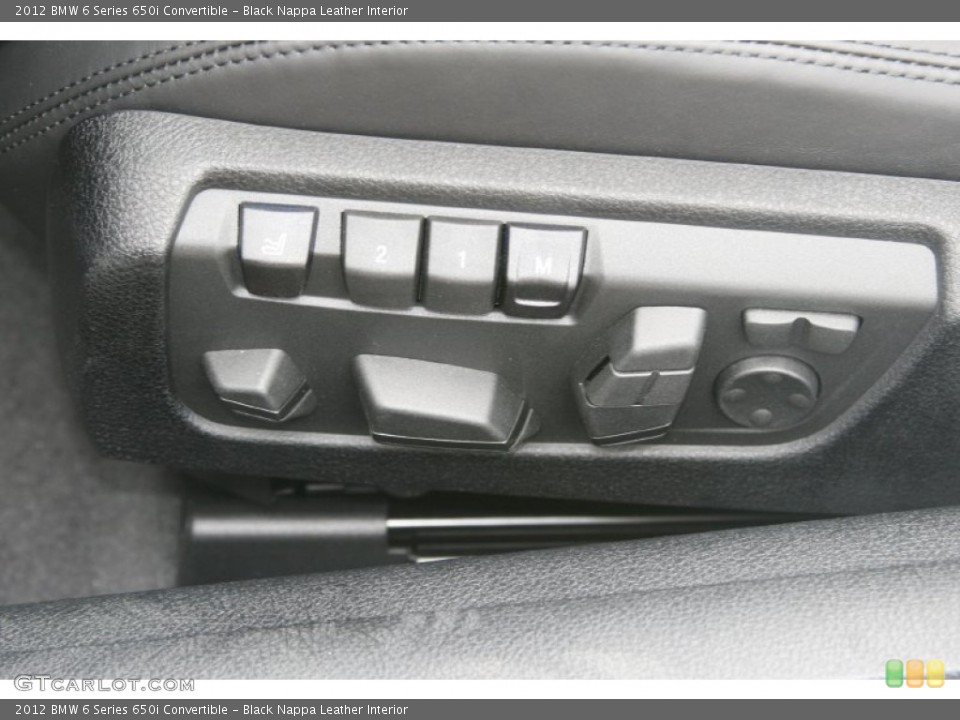 Black Nappa Leather Interior Controls for the 2012 BMW 6 Series 650i Convertible #51842848
