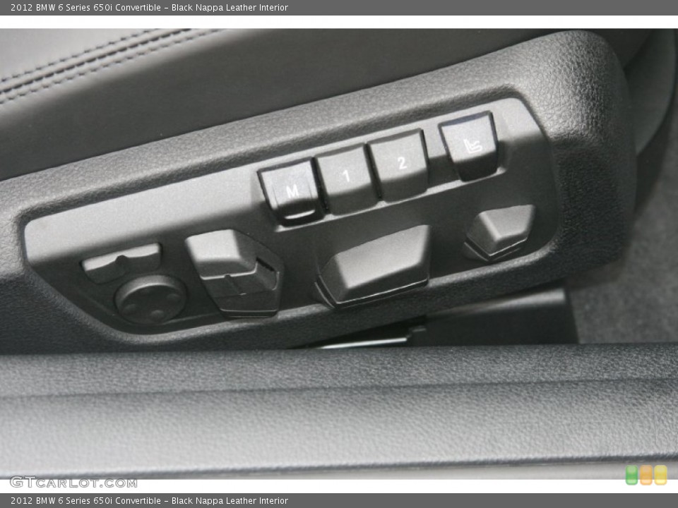 Black Nappa Leather Interior Controls for the 2012 BMW 6 Series 650i Convertible #51843049