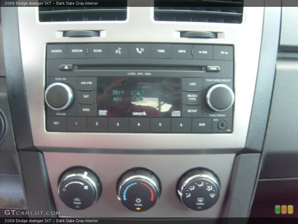 Dark Slate Gray Interior Controls for the 2009 Dodge Avenger SXT #51845075