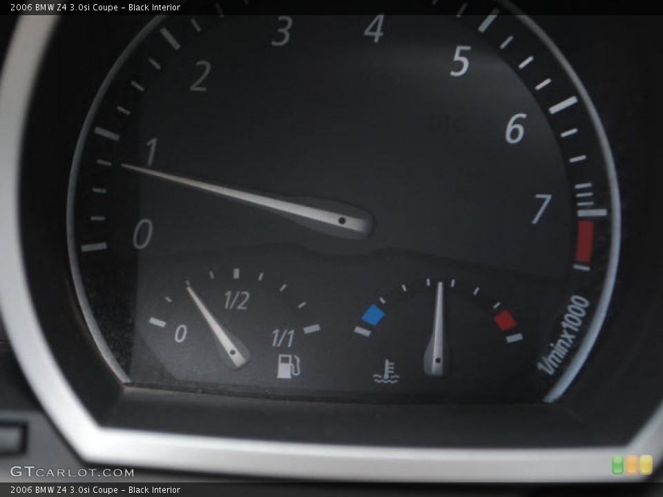 Black Interior Gauges for the 2006 BMW Z4 3.0si Coupe #51846805
