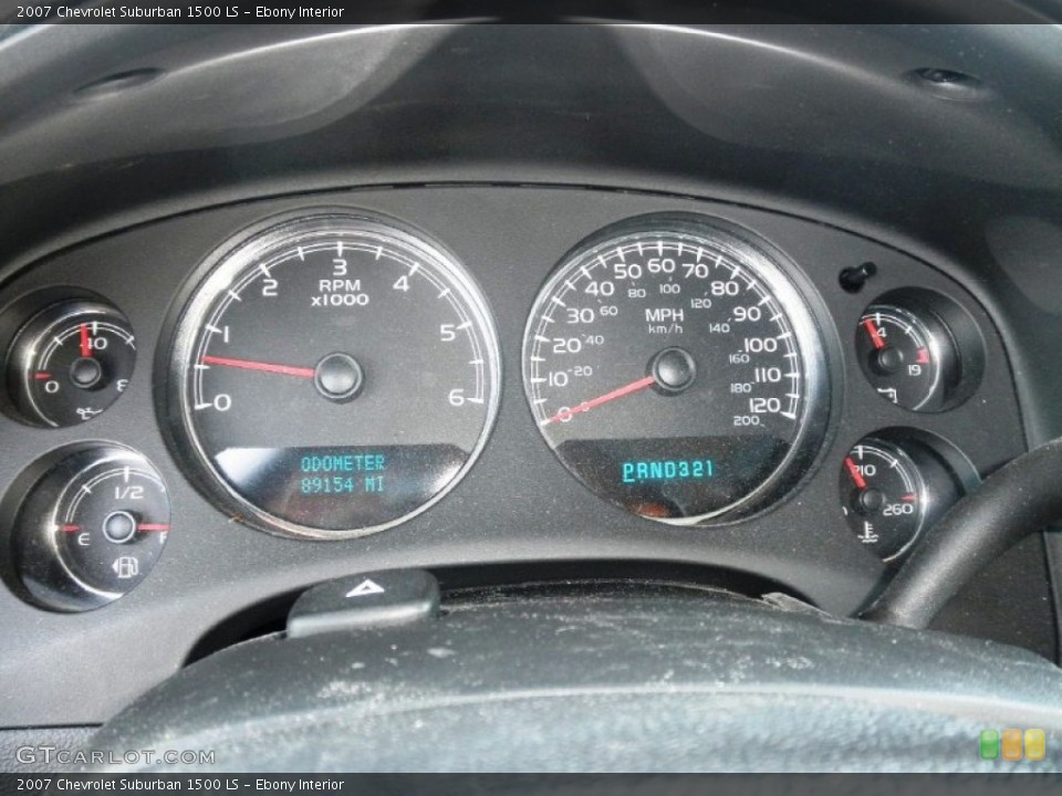 Ebony Interior Gauges for the 2007 Chevrolet Suburban 1500 LS #51847021