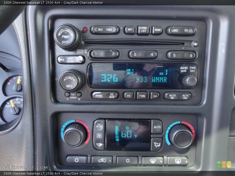 Gray/Dark Charcoal Interior Controls for the 2006 Chevrolet Suburban LT 1500 4x4 #51849236