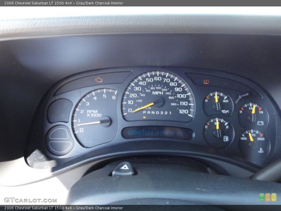 Gray/Dark Charcoal Interior Gauges for the 2006 Chevrolet Suburban LT 1500 4x4 #51849269