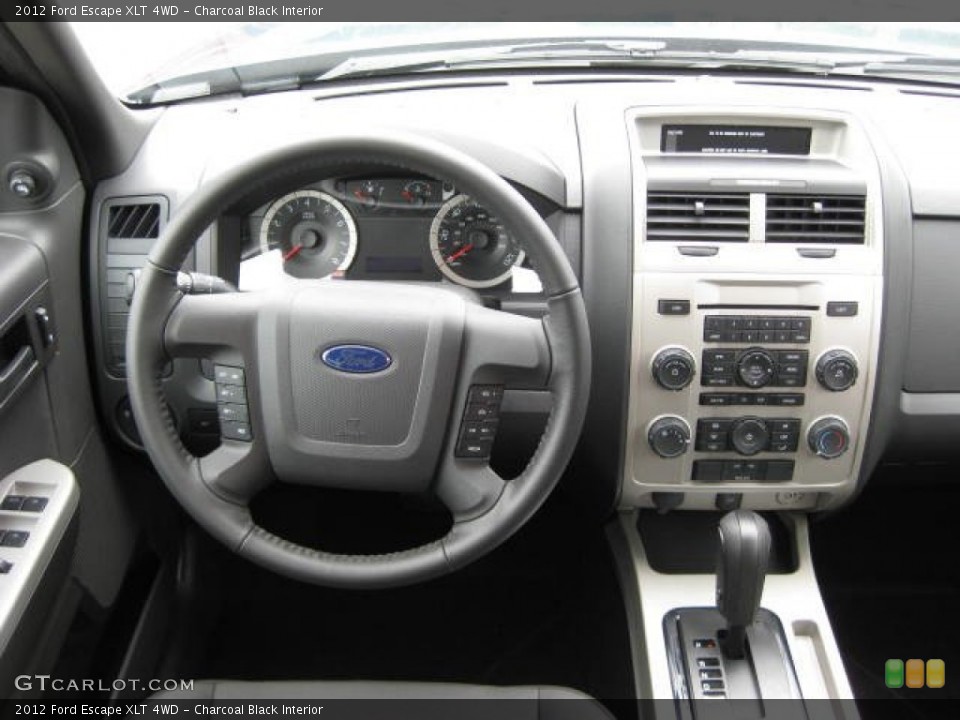Charcoal Black Interior Dashboard for the 2012 Ford Escape XLT 4WD #51849590