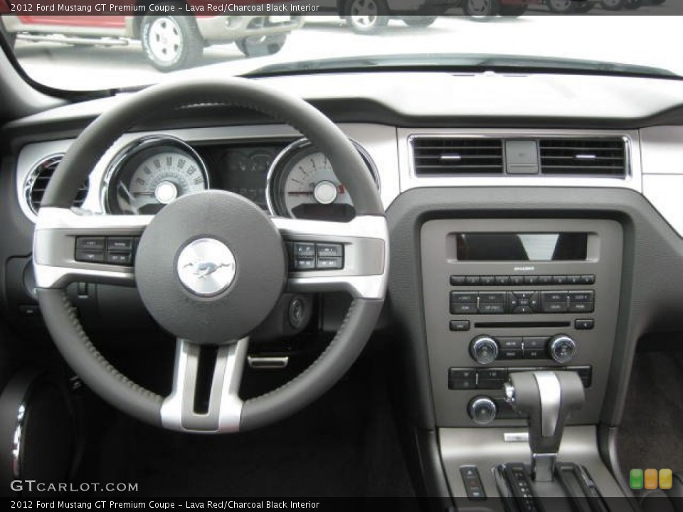Lava Red/Charcoal Black Interior Dashboard for the 2012 Ford Mustang GT Premium Coupe #51849918