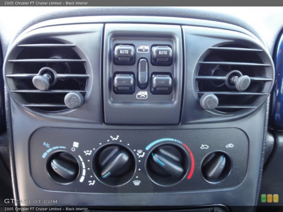Black Interior Controls for the 2005 Chrysler PT Cruiser Limited #51849941