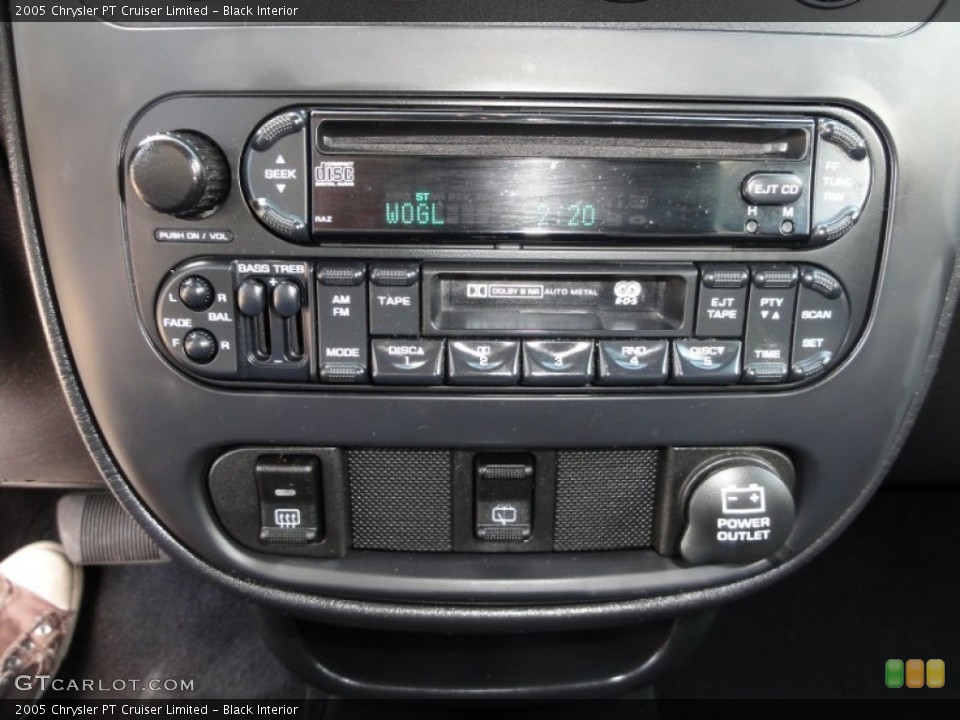 Black Interior Controls for the 2005 Chrysler PT Cruiser Limited #51849953