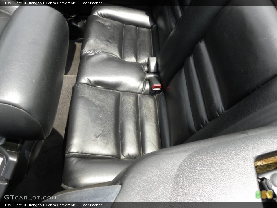 Black Interior Photo for the 1998 Ford Mustang SVT Cobra Convertible #51850409