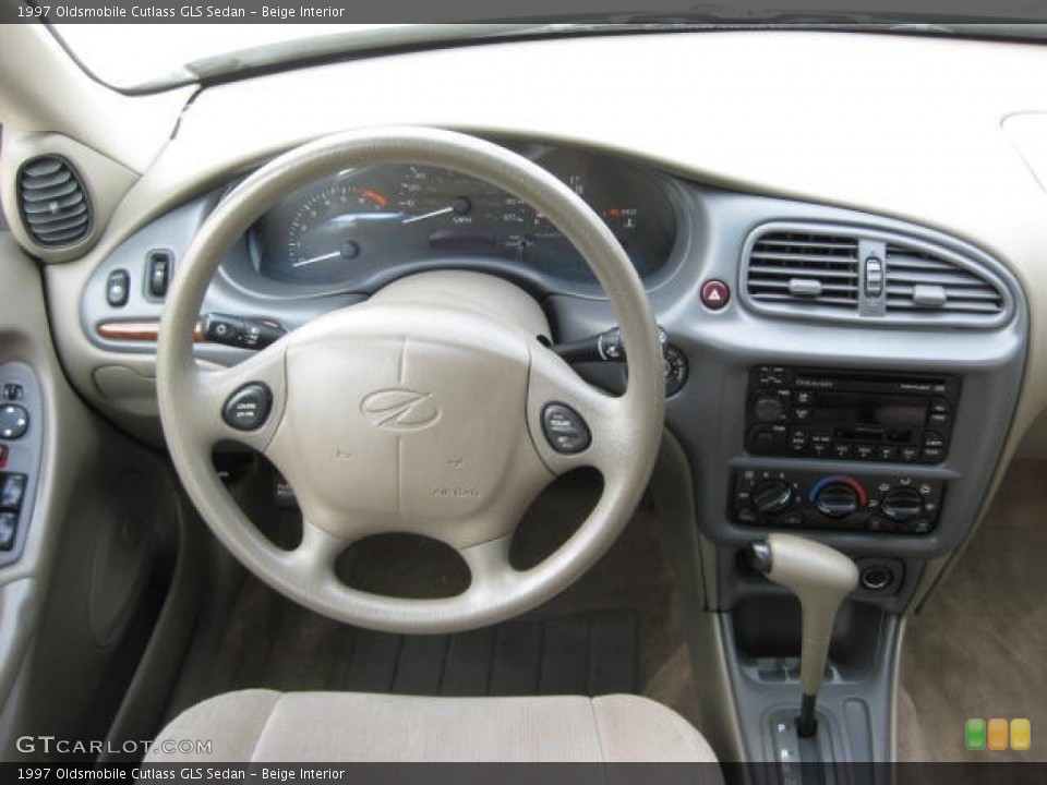 Beige Interior Dashboard for the 1997 Oldsmobile Cutlass GLS Sedan #51850685
