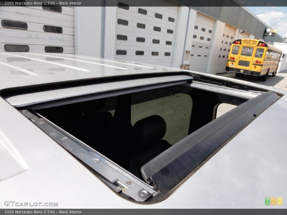 Black Interior Sunroof for the 2003 Mercedes-Benz G 500 #51851069