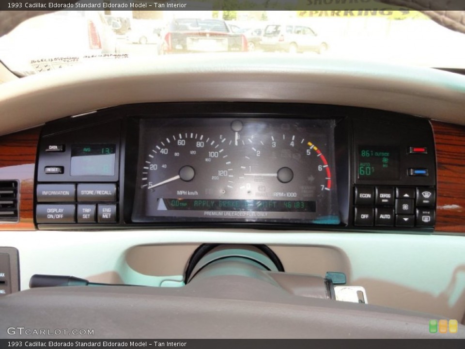 Tan Interior Gauges for the 1993 Cadillac Eldorado  #51851111