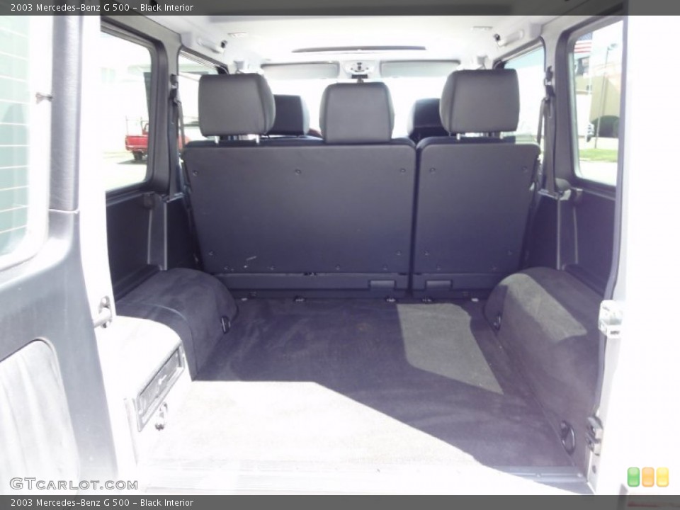 Black Interior Trunk for the 2003 Mercedes-Benz G 500 #51851156