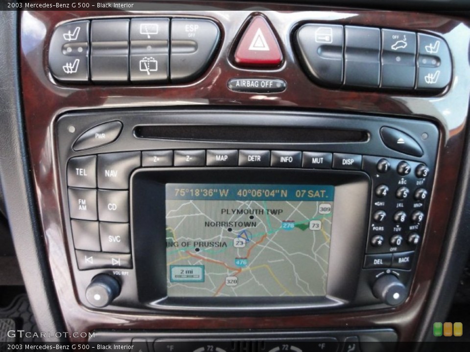 Black Interior Navigation for the 2003 Mercedes-Benz G 500 #51851339