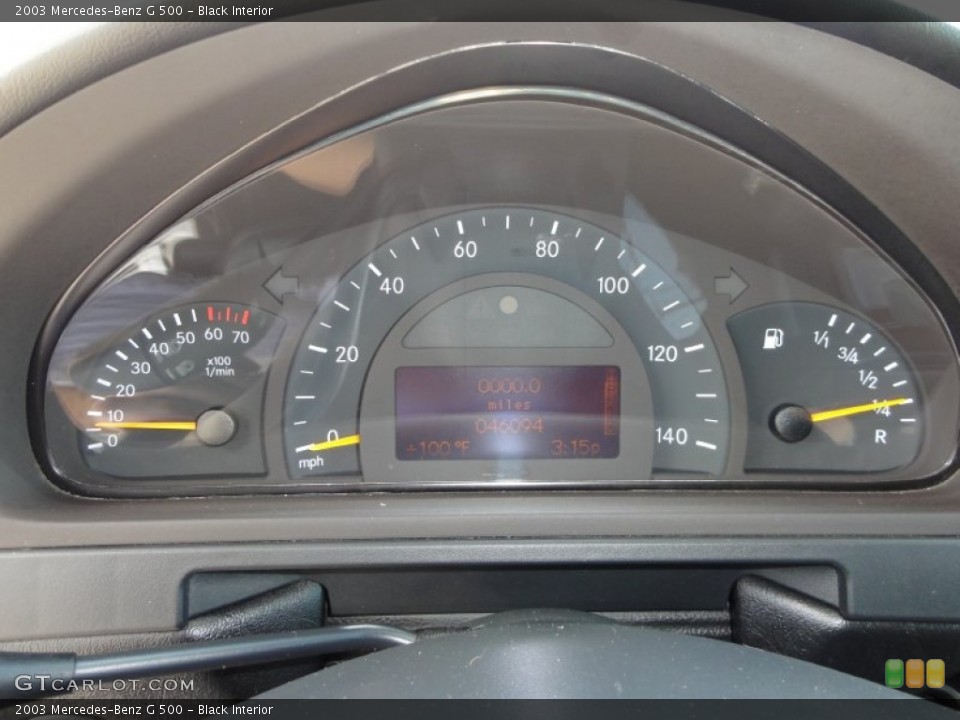 Black Interior Gauges for the 2003 Mercedes-Benz G 500 #51851393