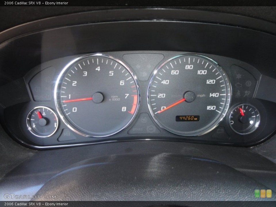 Ebony Interior Gauges for the 2006 Cadillac SRX V8 #51852140