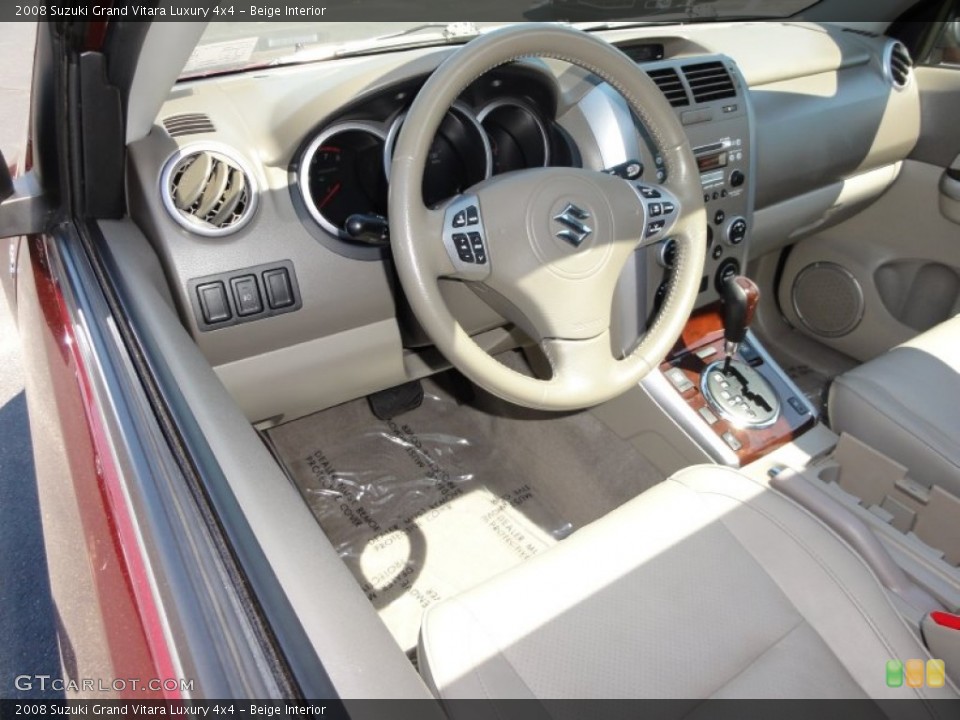 Beige Interior Dashboard for the 2008 Suzuki Grand Vitara Luxury 4x4 #51853292