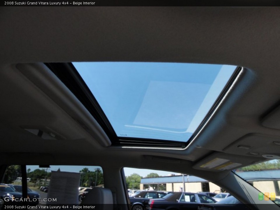 Beige Interior Sunroof for the 2008 Suzuki Grand Vitara Luxury 4x4 #51853394