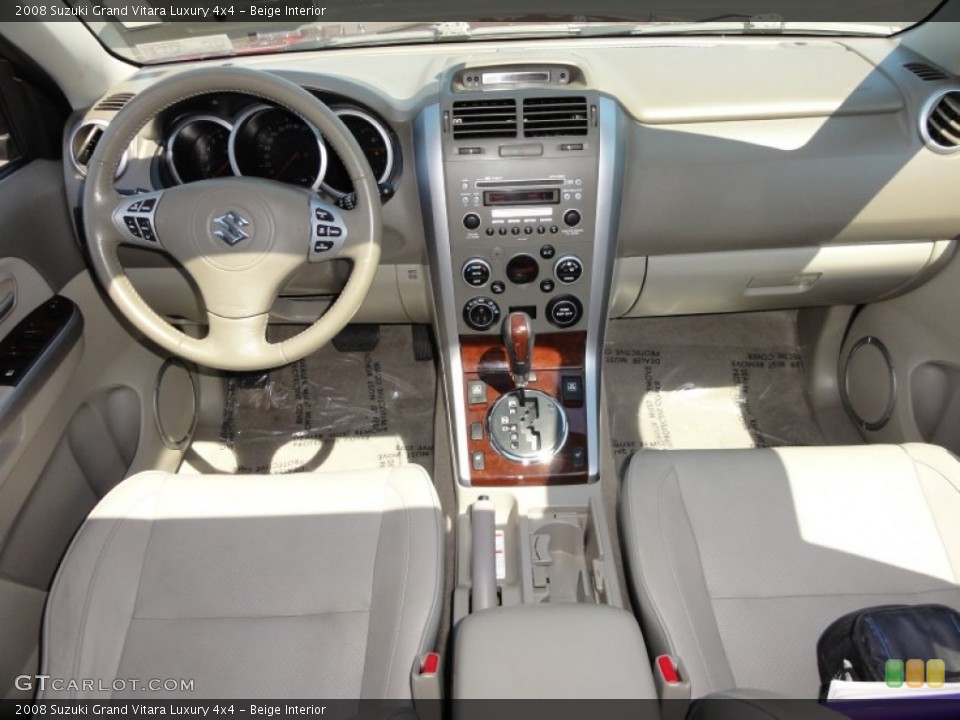 Beige Interior Dashboard for the 2008 Suzuki Grand Vitara Luxury 4x4 #51853499
