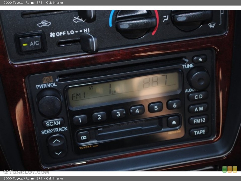 Oak Interior Controls for the 2000 Toyota 4Runner SR5 #51853895