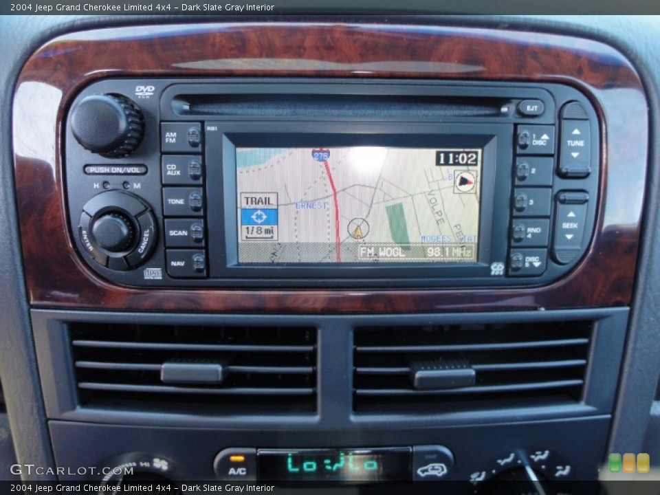 Dark Slate Gray Interior Navigation for the 2004 Jeep Grand Cherokee Limited 4x4 #51854114