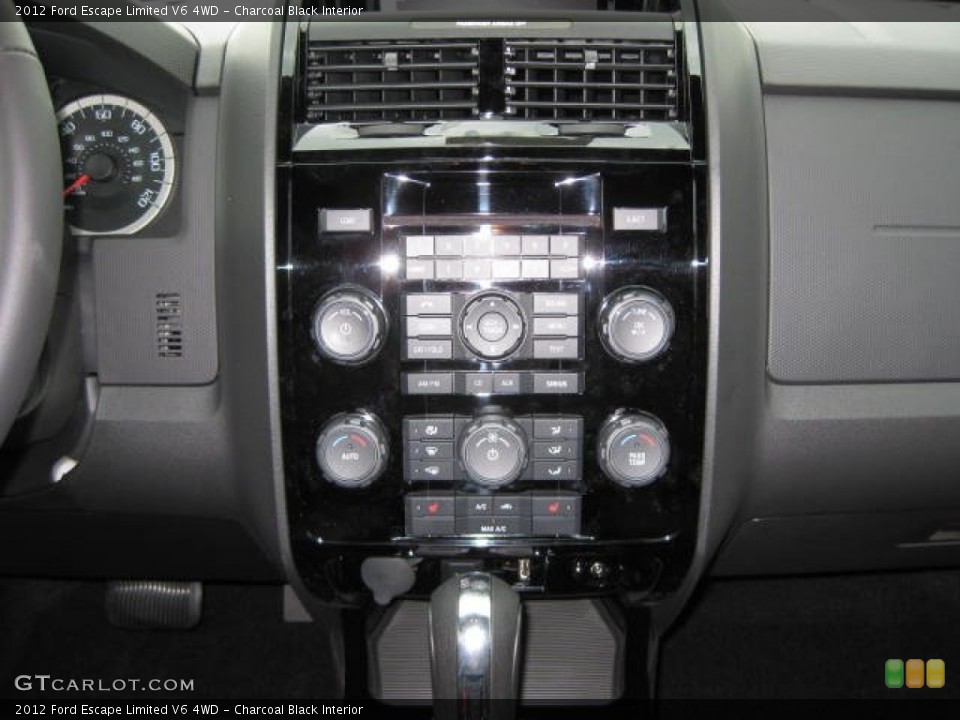 Charcoal Black Interior Controls for the 2012 Ford Escape Limited V6 4WD #51854783