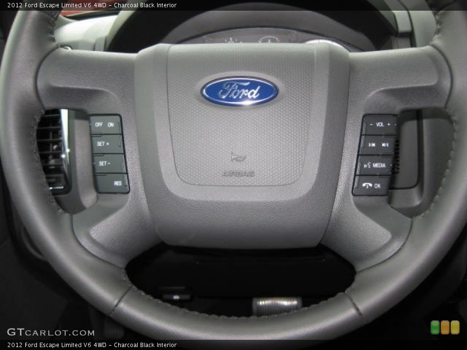 Charcoal Black Interior Controls for the 2012 Ford Escape Limited V6 4WD #51854795