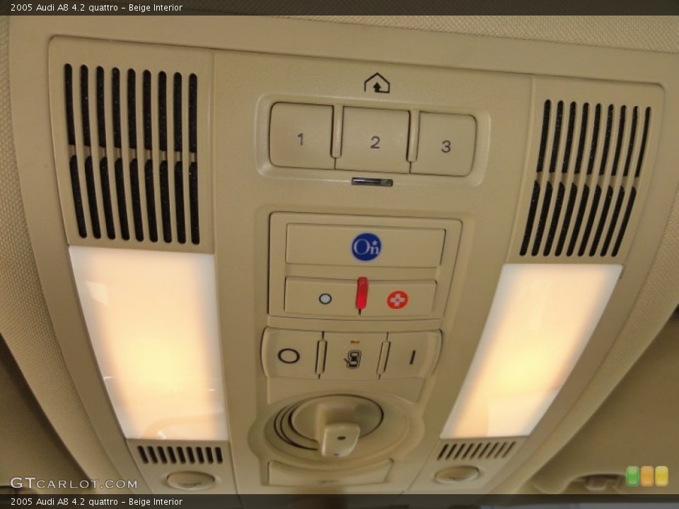 Beige Interior Controls for the 2005 Audi A8 4.2 quattro #51855101