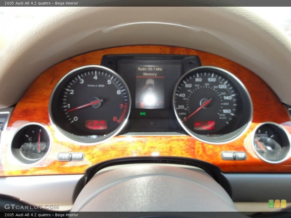 Beige Interior Gauges for the 2005 Audi A8 4.2 quattro #51855104