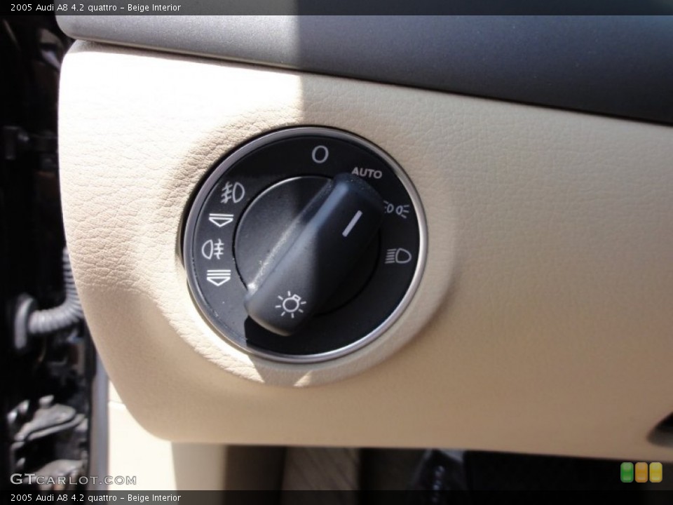 Beige Interior Controls for the 2005 Audi A8 4.2 quattro #51855119