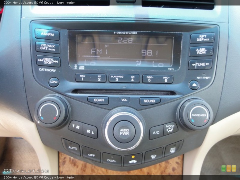 Ivory Interior Controls for the 2004 Honda Accord EX V6 Coupe #51855227