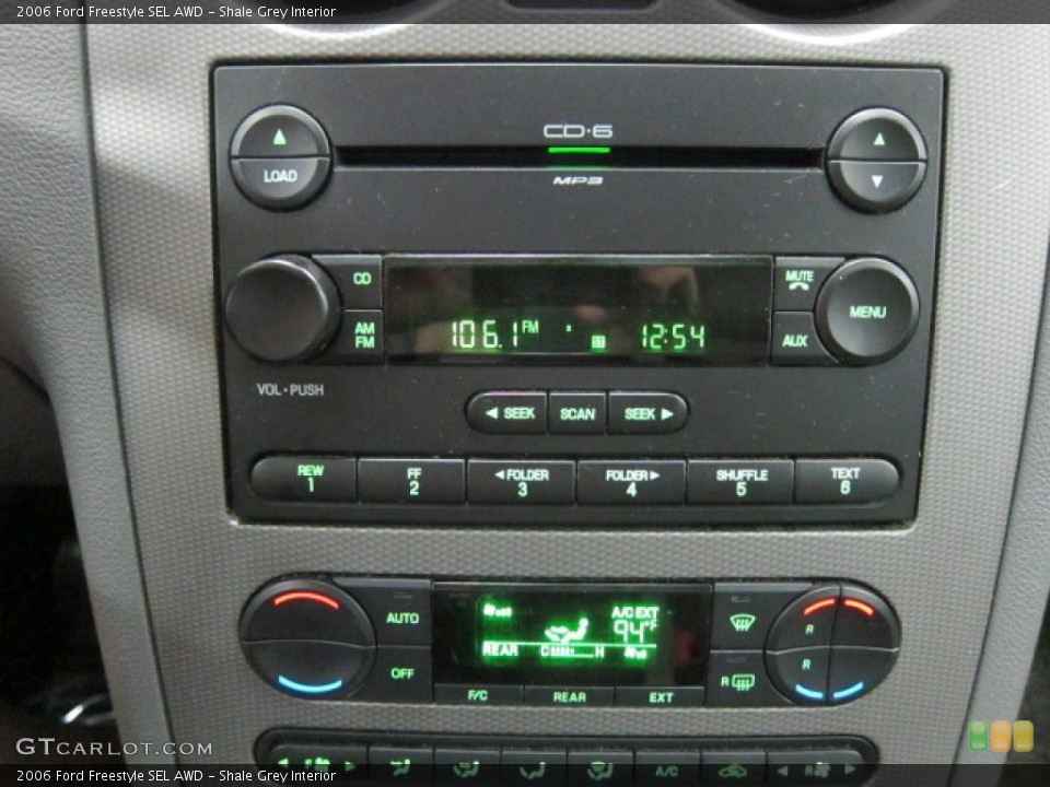 Shale Grey Interior Controls for the 2006 Ford Freestyle SEL AWD #51861121