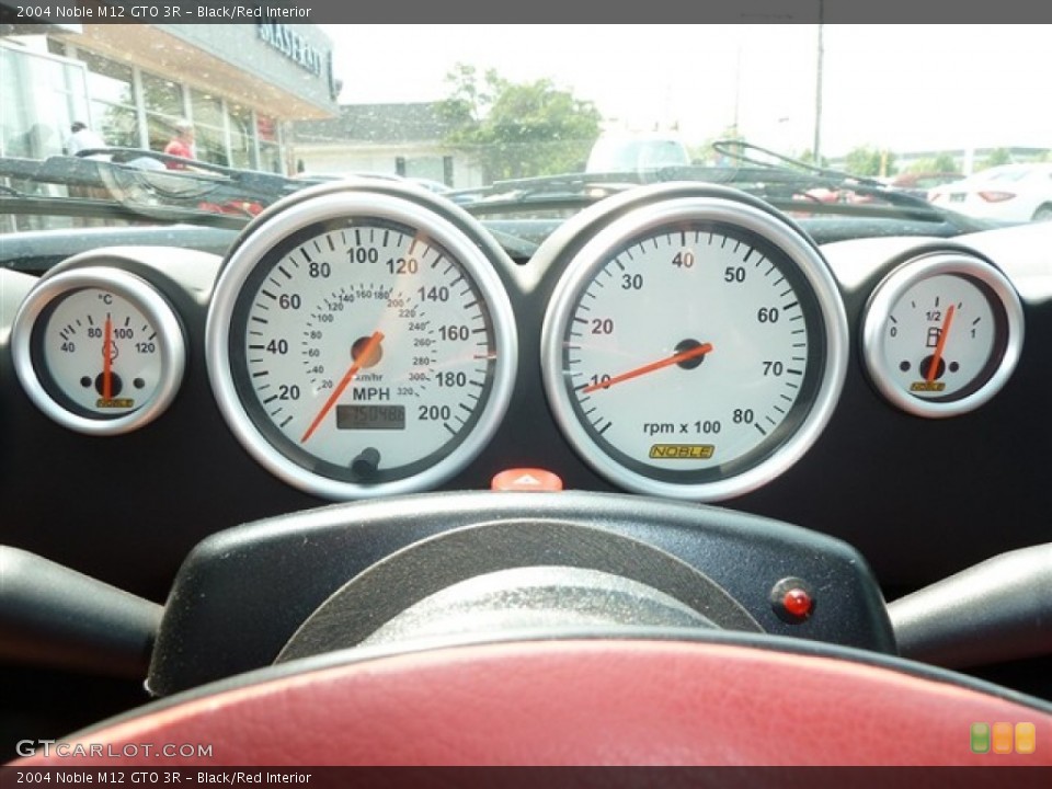 Black/Red Interior Gauges for the 2004 Noble M12 GTO 3R #51862618