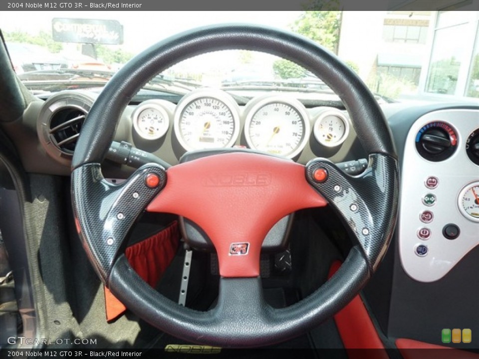 Black/Red Interior Steering Wheel for the 2004 Noble M12 GTO 3R #51862630