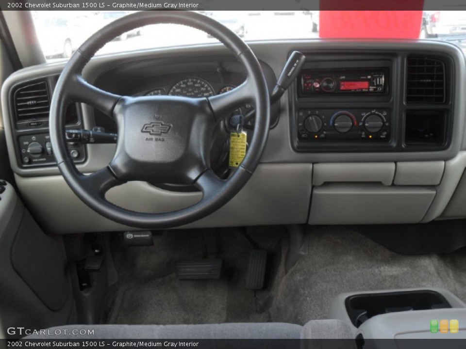 Graphite/Medium Gray Interior Dashboard for the 2002 Chevrolet Suburban 1500 LS #51865207