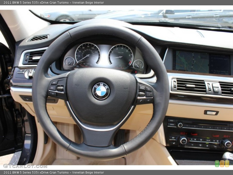 Venetian Beige Interior Steering Wheel for the 2011 BMW 5 Series 535i xDrive Gran Turismo #51865678