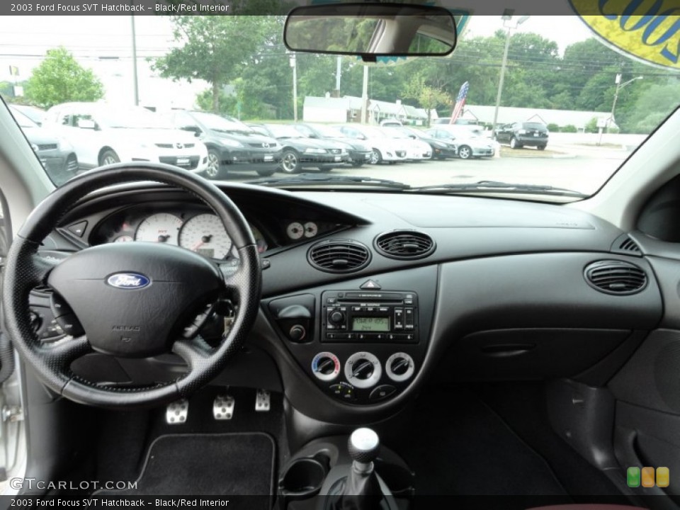 Black/Red Interior Dashboard for the 2003 Ford Focus SVT Hatchback #51866542