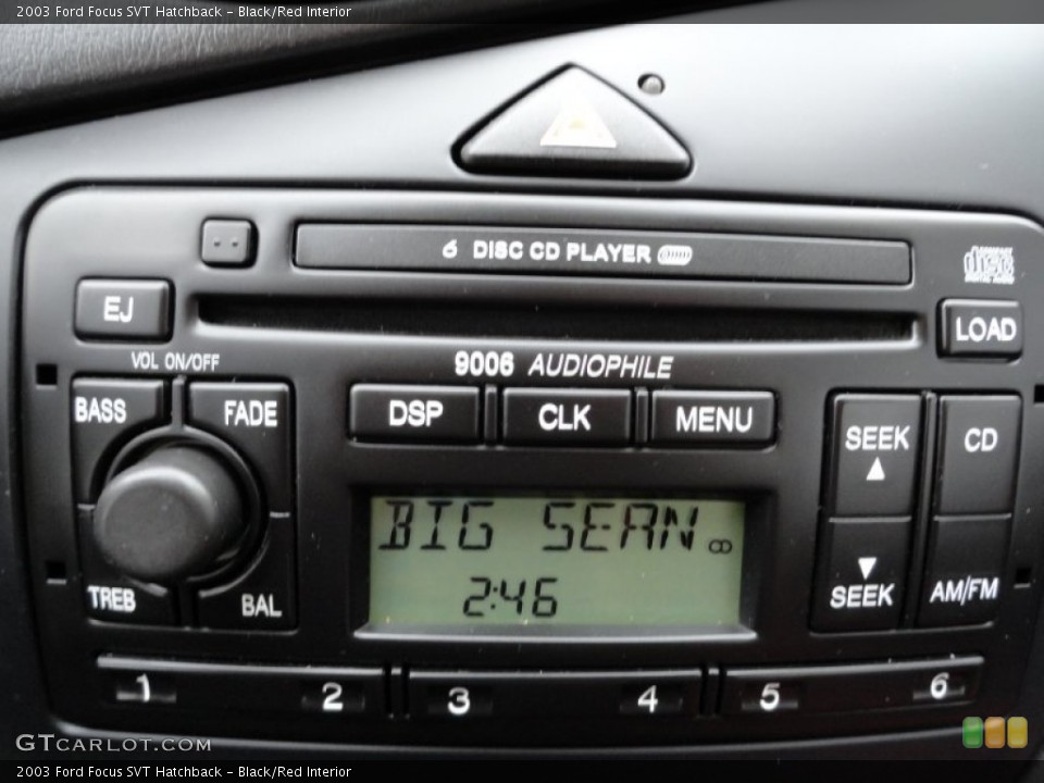 Black/Red Interior Controls for the 2003 Ford Focus SVT Hatchback #51866665