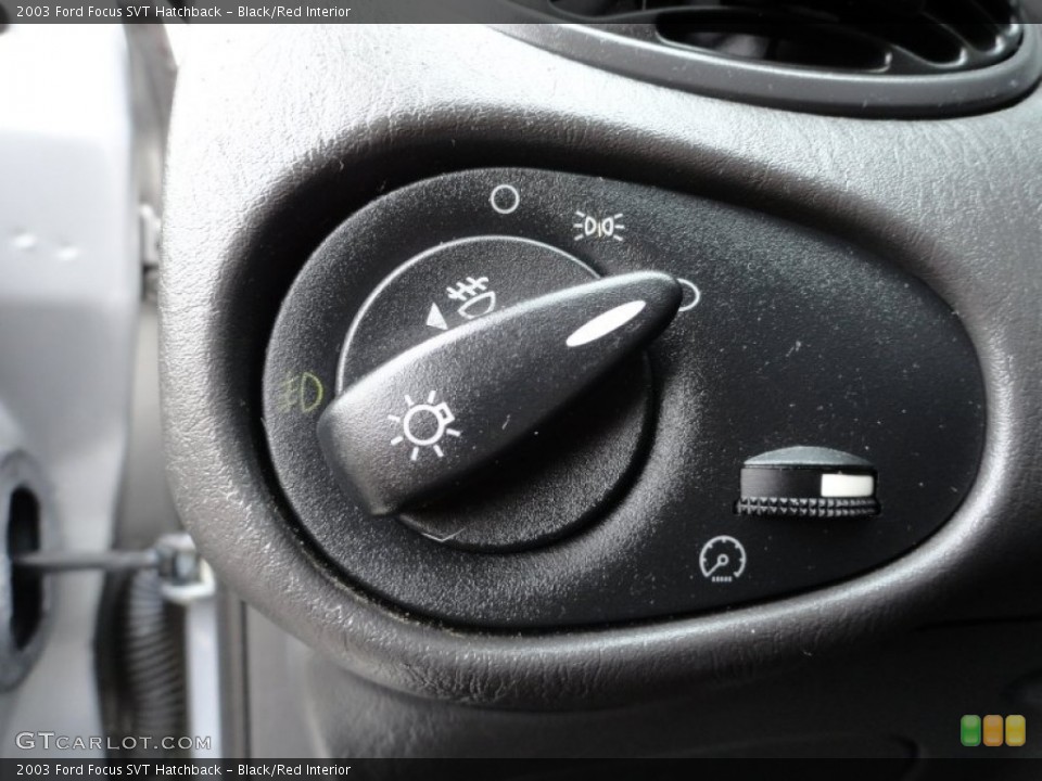 Black/Red Interior Controls for the 2003 Ford Focus SVT Hatchback #51866752