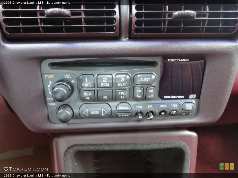 Burgundy Interior Controls for the 1998 Chevrolet Lumina LTZ #51870925