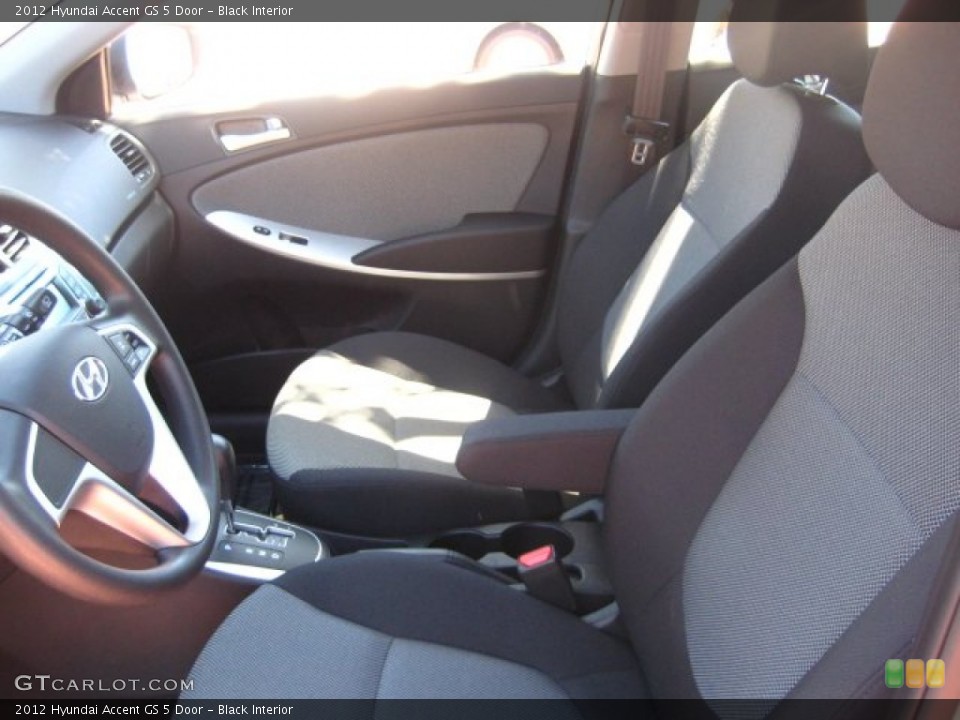 Black Interior Photo for the 2012 Hyundai Accent GS 5 Door #51871018