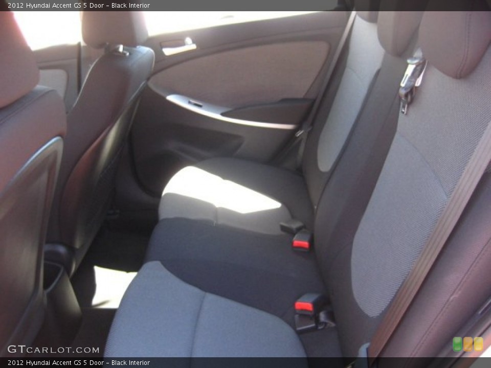 Black Interior Photo for the 2012 Hyundai Accent GS 5 Door #51871033