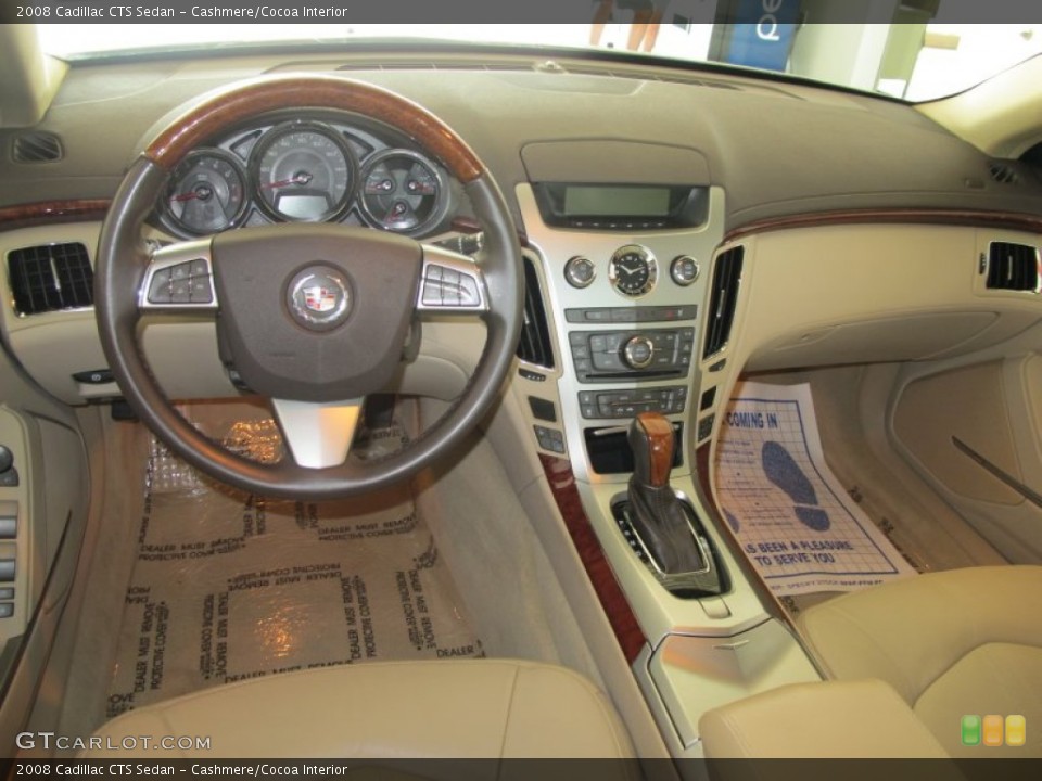 Cashmere/Cocoa Interior Dashboard for the 2008 Cadillac CTS Sedan #51876568