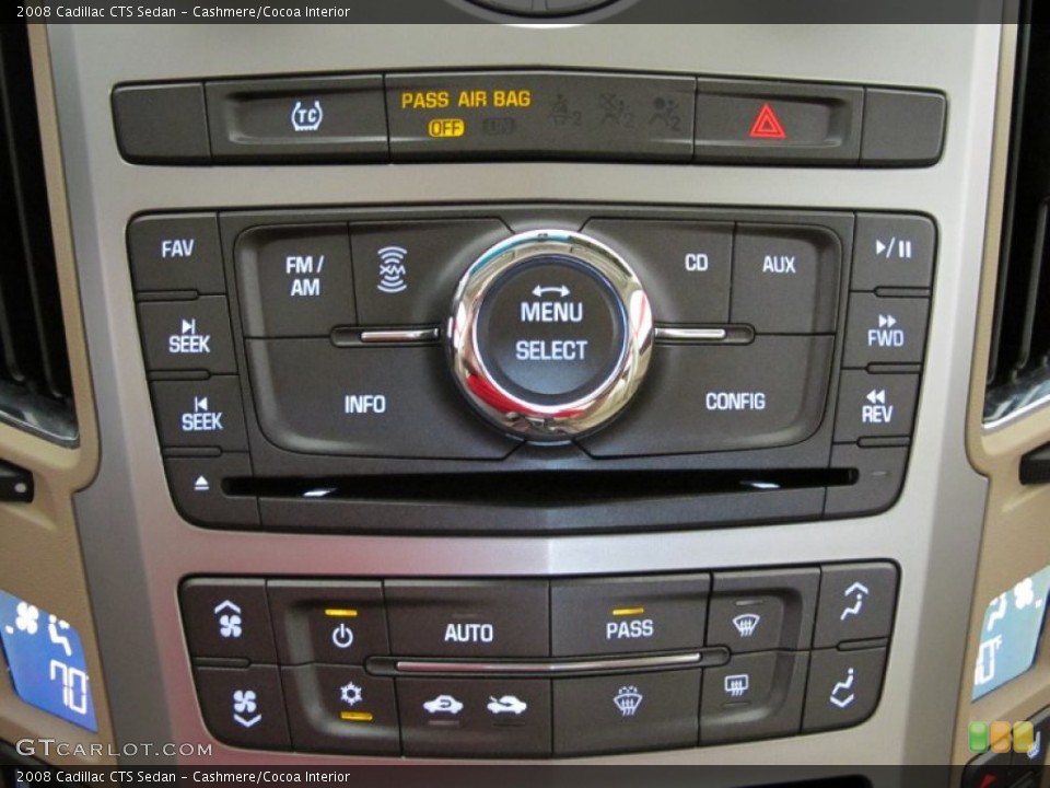 Cashmere/Cocoa Interior Controls for the 2008 Cadillac CTS Sedan #51876644