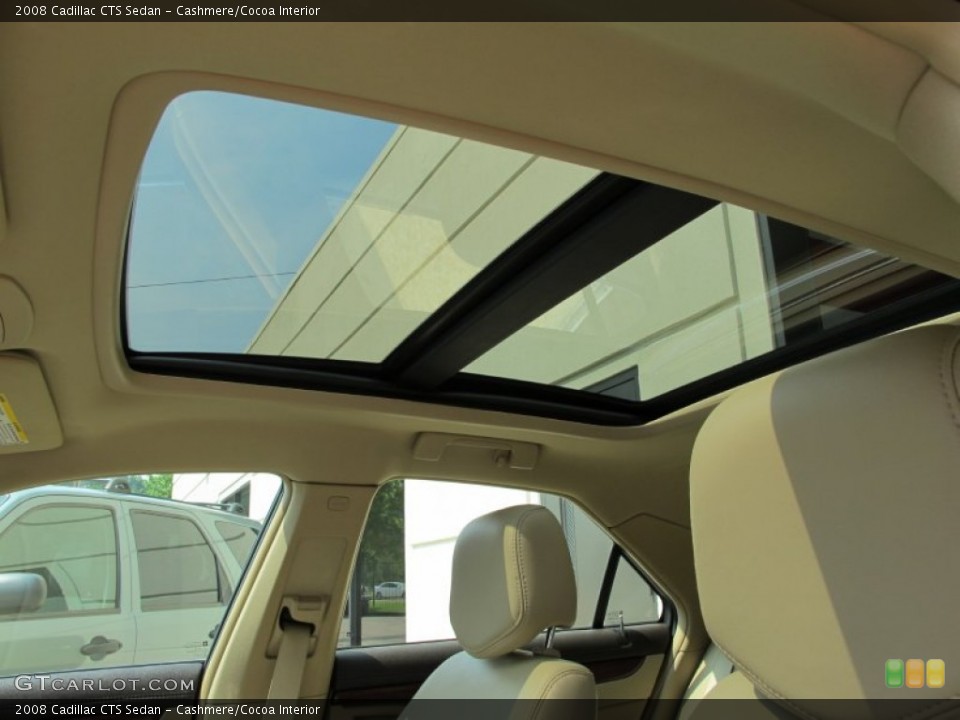 Cashmere/Cocoa Interior Sunroof for the 2008 Cadillac CTS Sedan #51876682