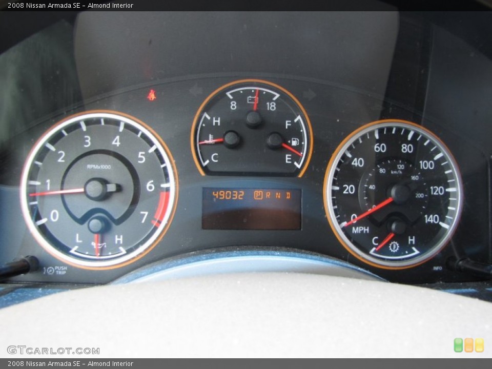 Almond Interior Gauges for the 2008 Nissan Armada SE #51878324
